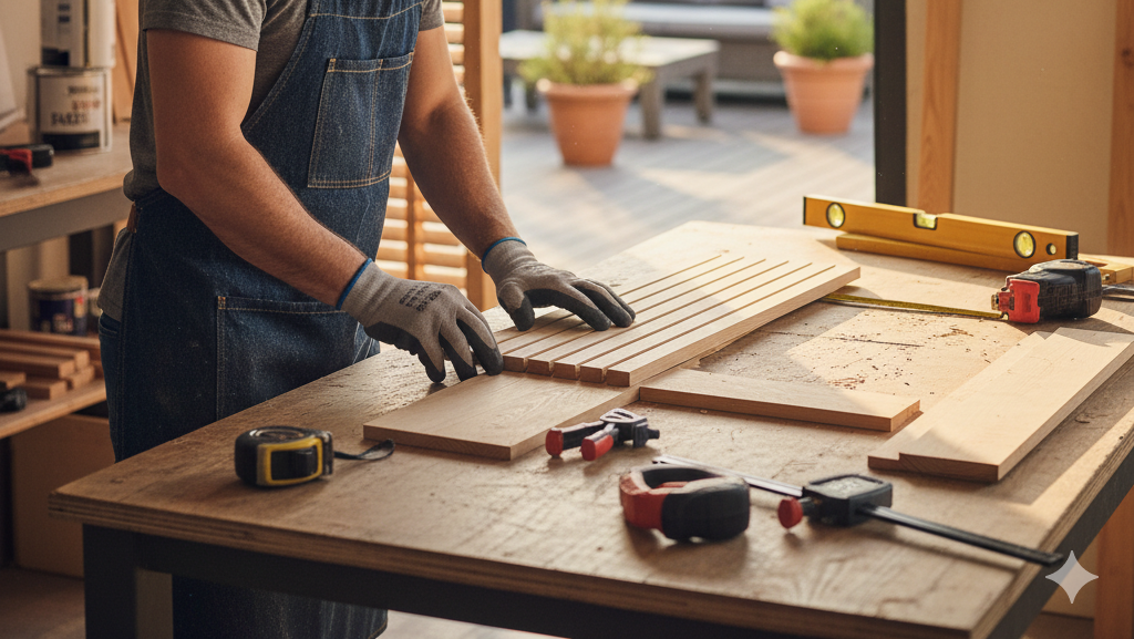 Jak samodzielnie zrobić żaluzje drewniane na taras?